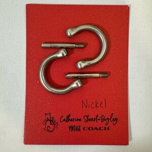 Vintage Coach Authentic Nickel D-rings(2) replacement